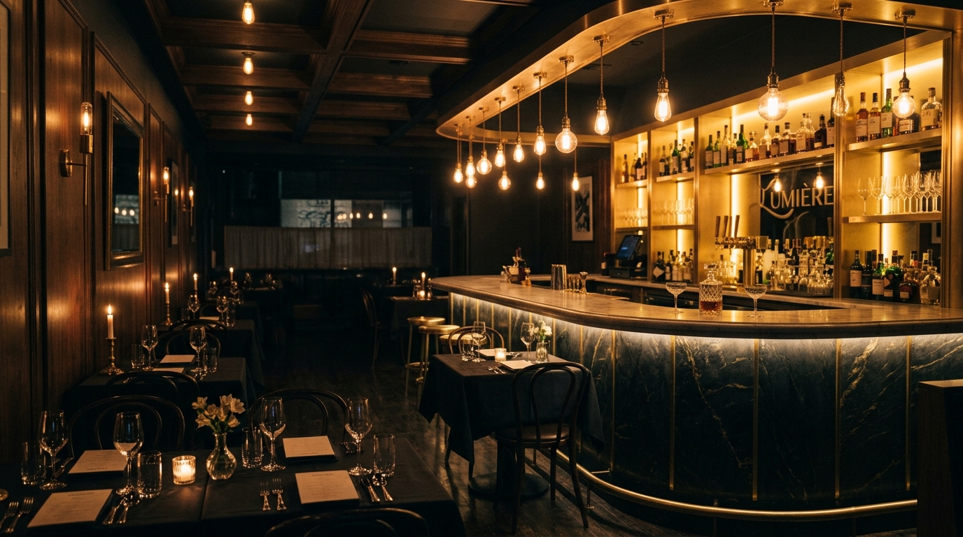 Lumière restaurant demo homepage