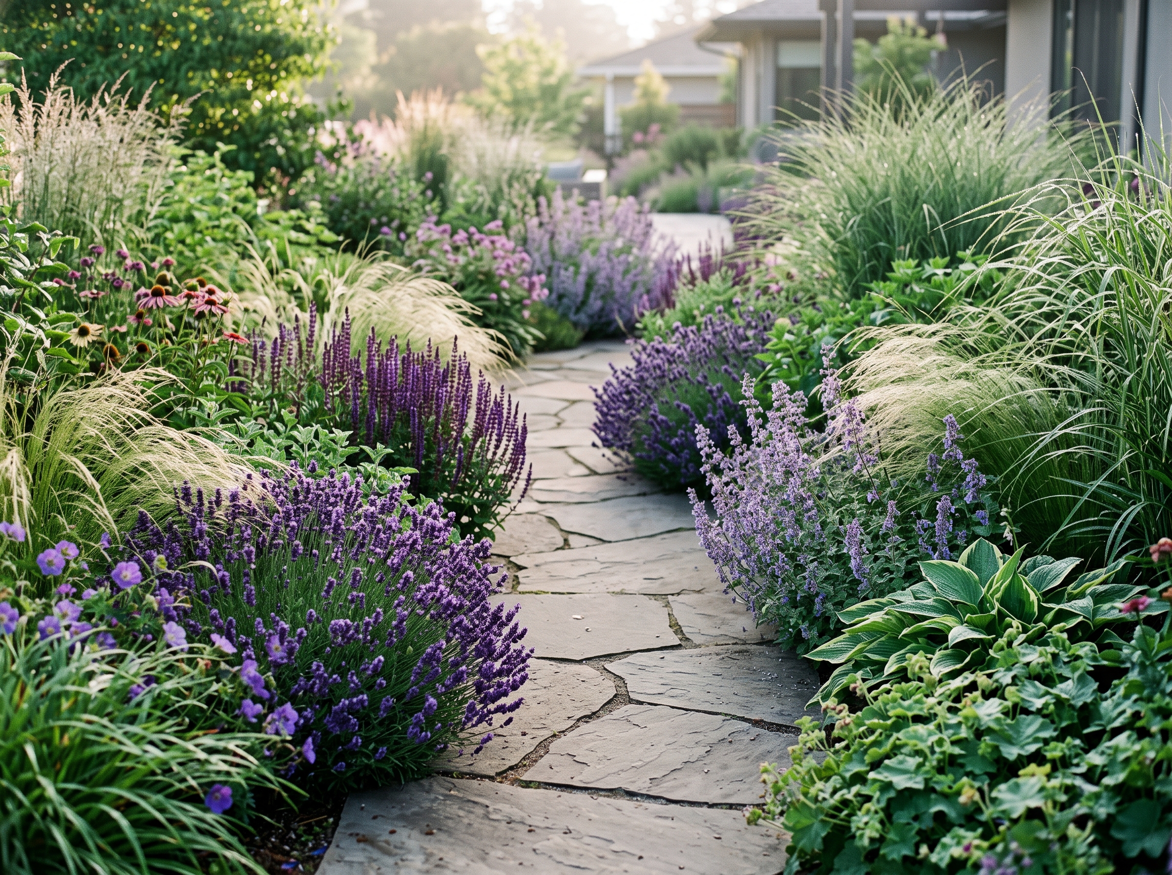 Perennial garden path